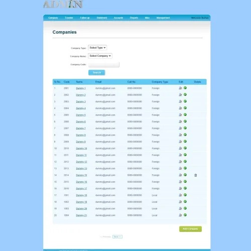 traveller-management-system
